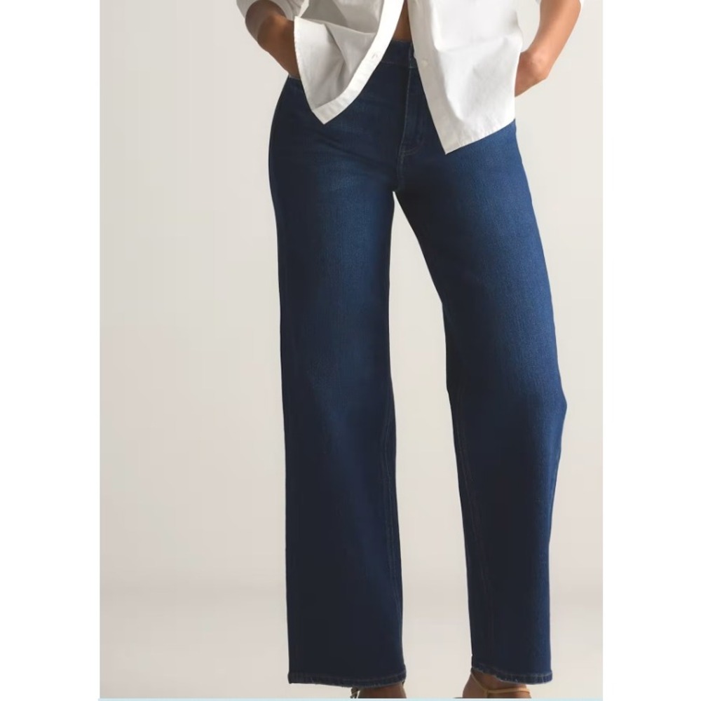 Quince Bella Stretch Relaxed Straight Womens Jeans sz 31x30  31